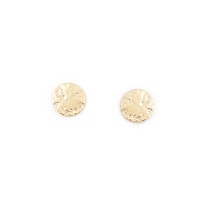 Boucles d&#39;oreilles puces dorées à l&#39;or fin 24 carats / Collection Mars