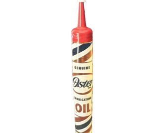 Originale, originale Oster-Schmierölflasche aus Kunststoff / Friseurstab / 1/2 oz
