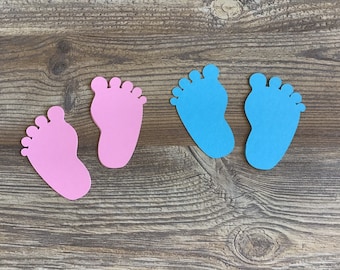 Baby Feet Die Cuts – Shower Confetti, Scrapbooking Embellishments