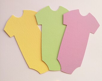 Onesie Die Cut Tags, Scrapbooking Supplies (Set of 60)