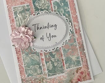 Handmade Card, Thinking of you, greetings card