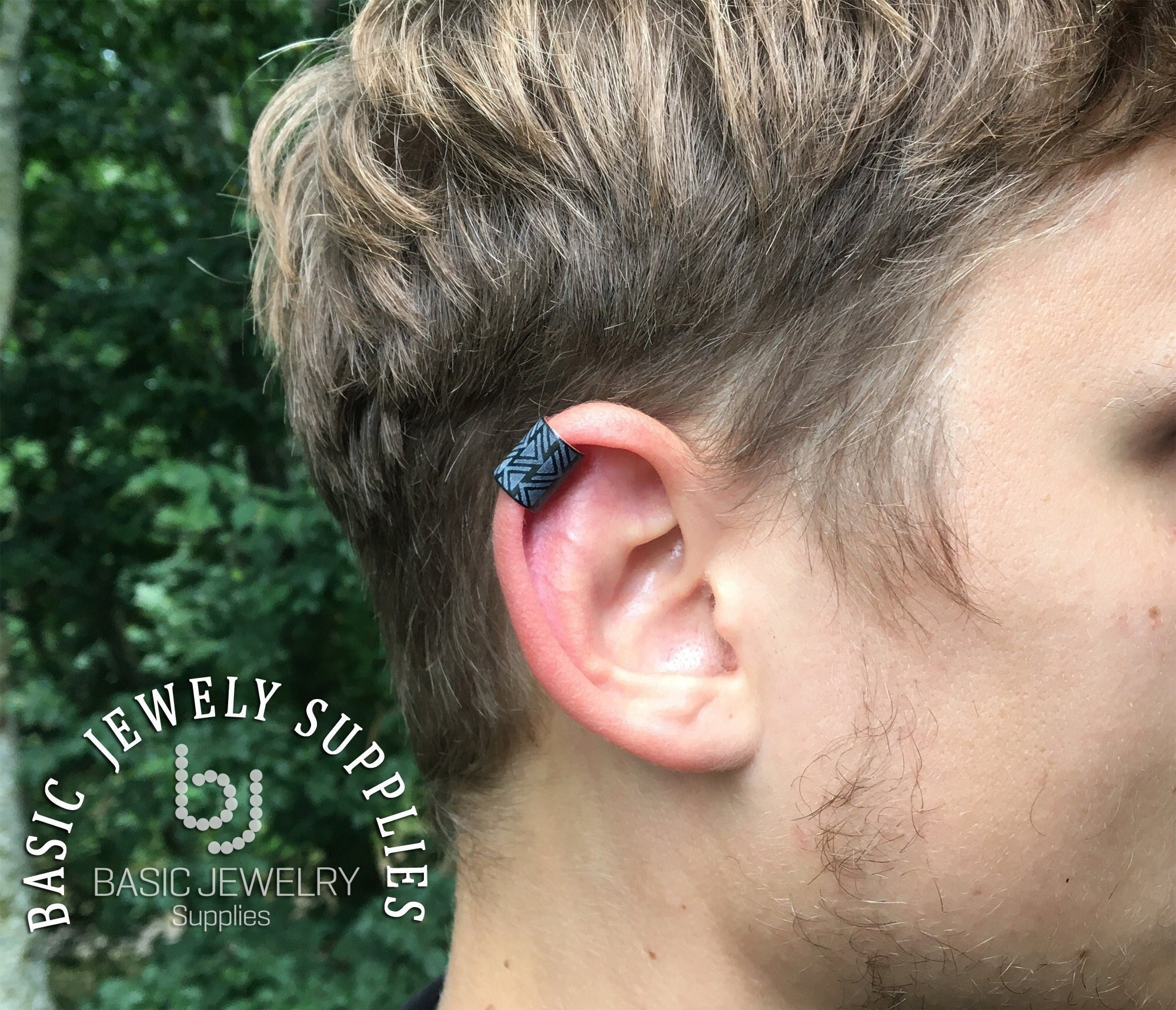 Native Man Ear Cuff Large With No Holes Laser Engraved Man 