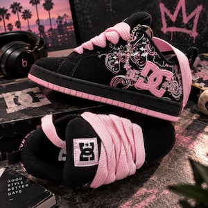 ⟡.·Y2K 2000's 平成 DC Shoesスニーカー ピンク゜⋆˙⟡ Dc Shoes Y2k - Etsy