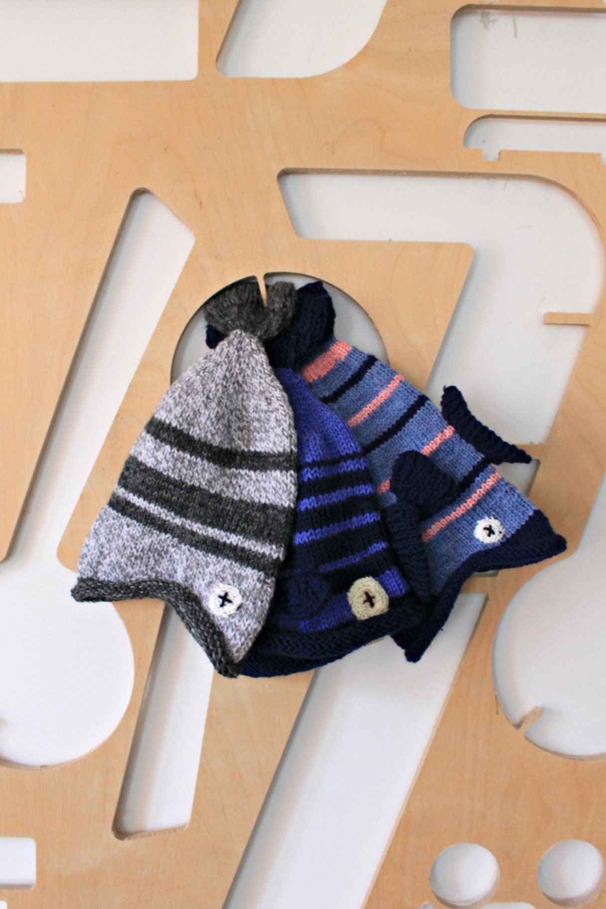 Newborn knit hat Fish hat Child hat Pisces gift Fisherman ...