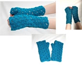 Wool mittens Arm warmers Fingerless gloves Gift for girlfriend Crochet mittens Lace mittens Boho Boho clothing Grunge Hippie Made in Ireland