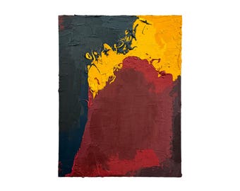 Gestowy, kolorowy, abstrakcyjny, mieszany element ścienny