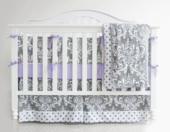 damask crib bedding sets