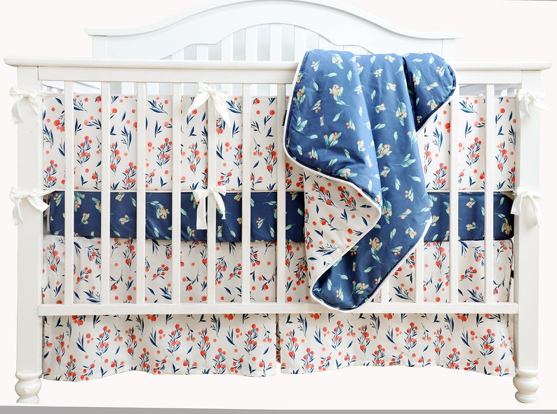 100 Organic Cotton Baby Crib Bedding Set Nursery Bedding Crib Etsy