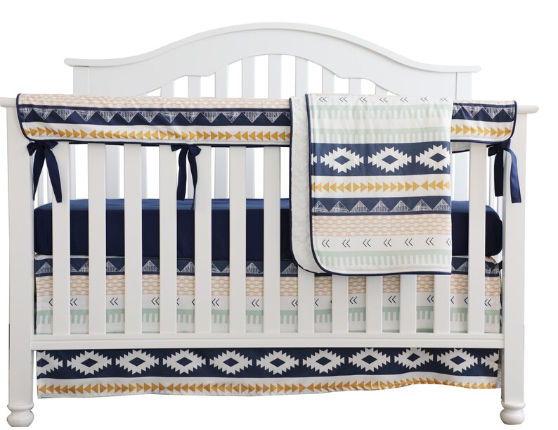aztec crib bedding