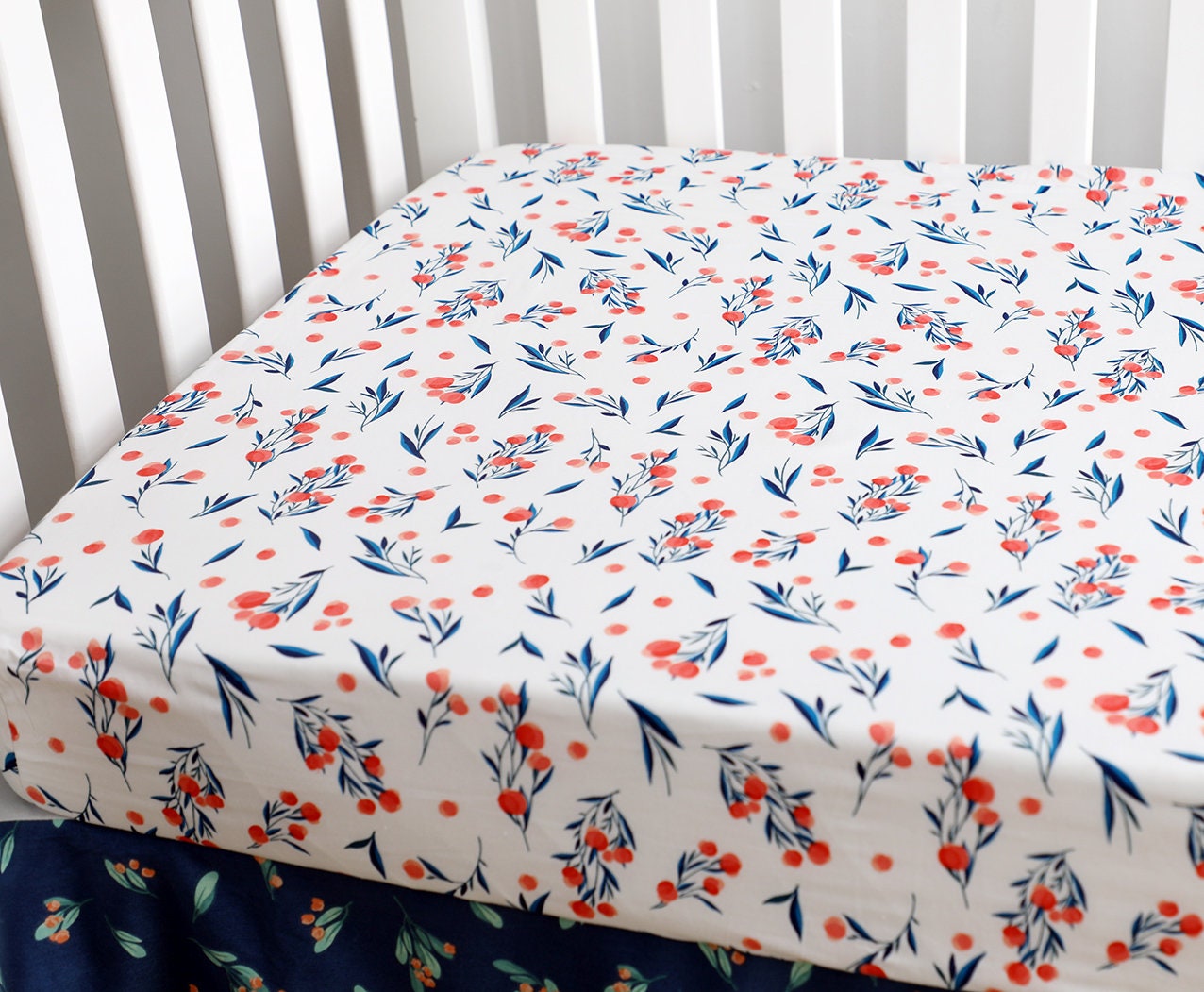 fitted crib sheets girl