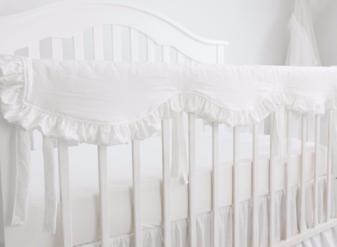 Baby Crib Rail Cover Long Crib Rail Guard Baby Teething Cover Etsy