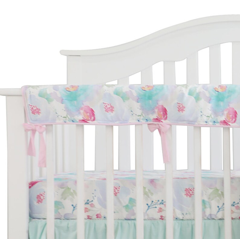 Baby Crib Rail Cover Long Crib Rail Guard Baby Teething Cover Etsy