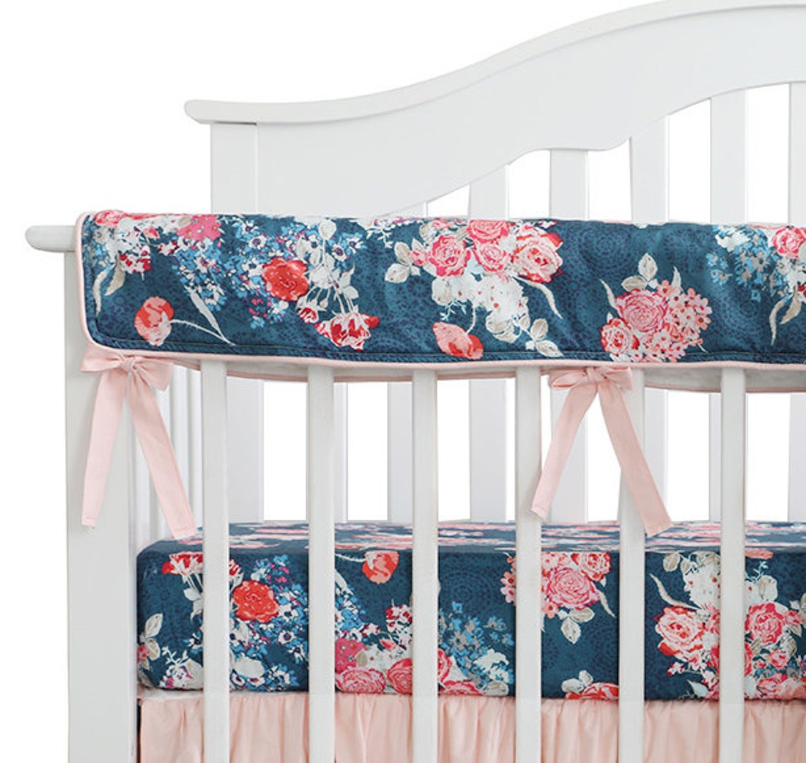 Baby Crib Rail Cover Long Crib Rail Guard Baby Teething Cover Etsy