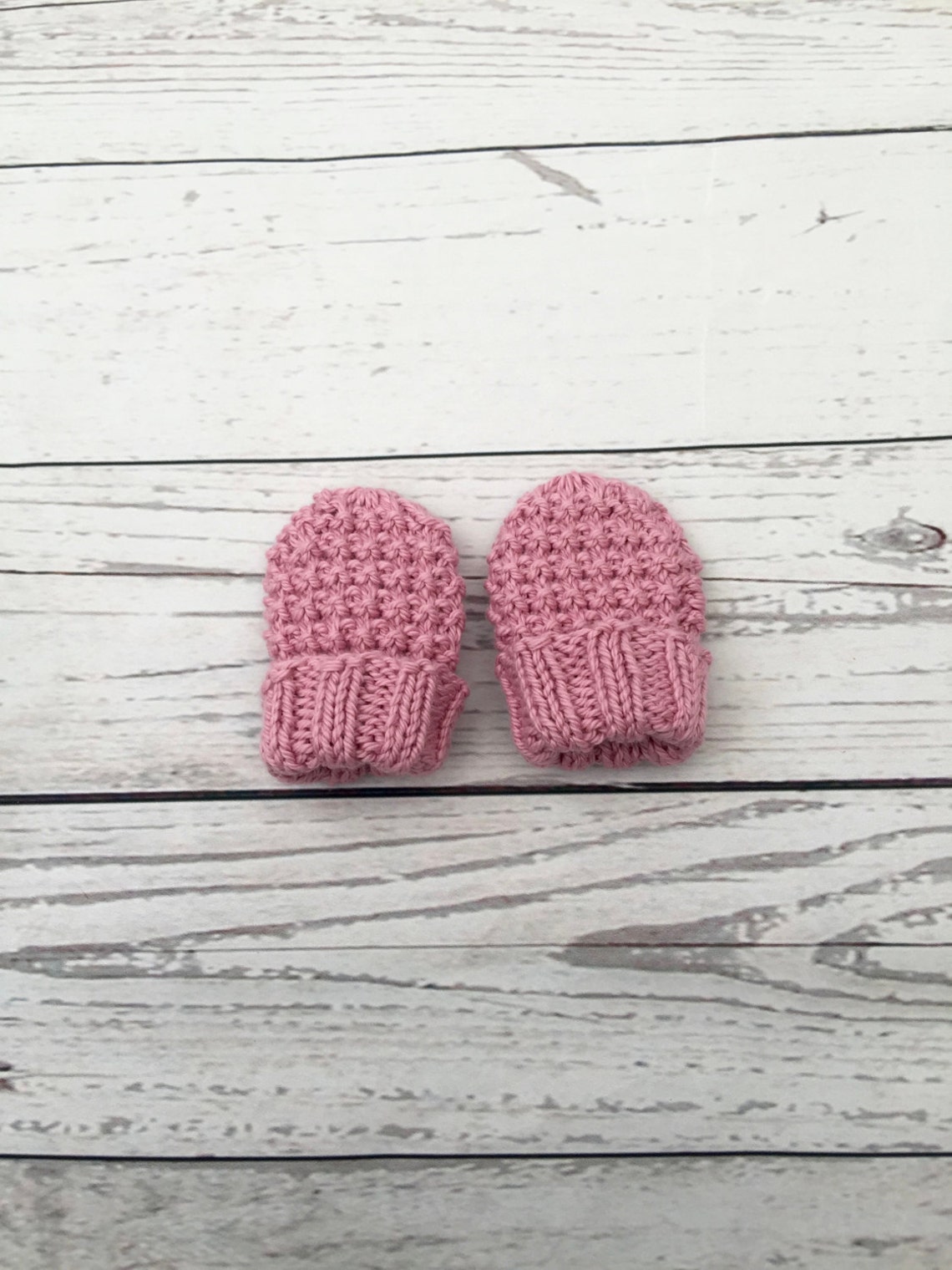 Baby girl mittens pink mittens knitted baby mittens baby Etsy