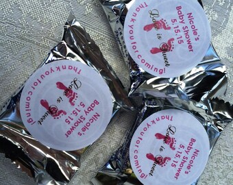 peppermint york patty quotes footprints shower baby hershey candy patties nugget favors stickers personalized