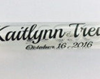90 Rustic Themed Bubble Tube labels stickers for Wedding Anniversary Party