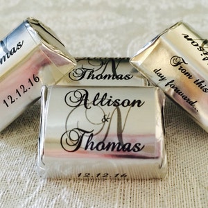 300 MONOGRAM WEDDING FAVORS CANDY WRAPPERS FAVORS