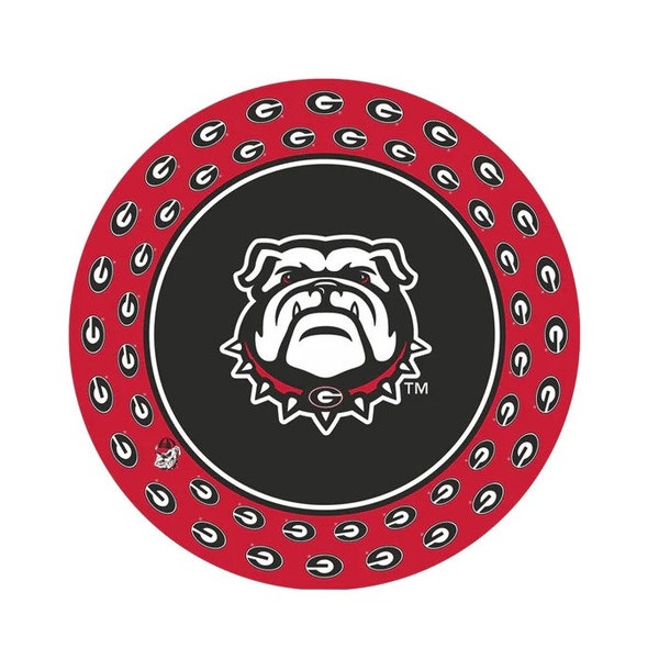 16 University of Georgia Bulldogs Premium Dessert Plates 7" for Sports College Party Tailgating