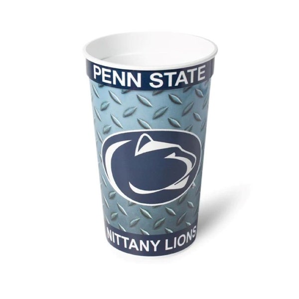 4ct Penn State Nittany Lions Re-Usable Souvenir Cups Large 22oz size- College Football Party Tailgate Tumbler
