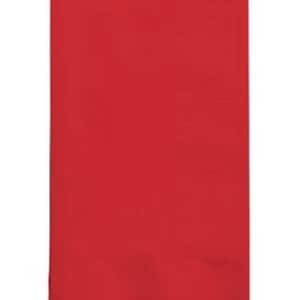 50 count package of Red Dinner Quality Napkins 2ply with scalloped edge. Bulk party supply.