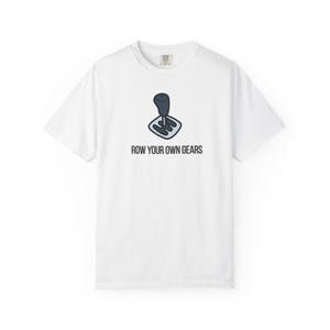 自分でギアを操作しようTシャツ｜マニュアルトランスミッション車愛好家向けTシャツ
