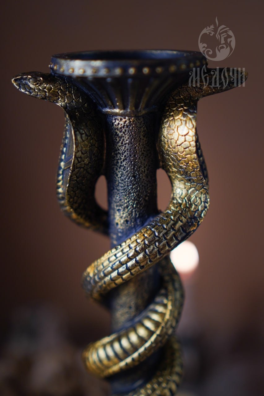 Candlestick Snakes Silicone Mold, Mold Mold for Resin Candle Silicone