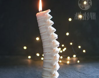 Mold of Spine, mold of vertebra , spine candle, a bone mold. Soap mold, magic mold spine mold anatomical candles