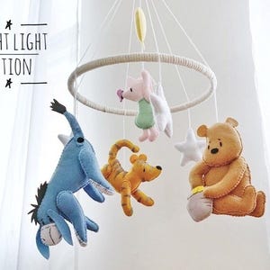 Classic Winnie the Pooh Nursery Mobile, Bear Baby Mobile, Classic ...