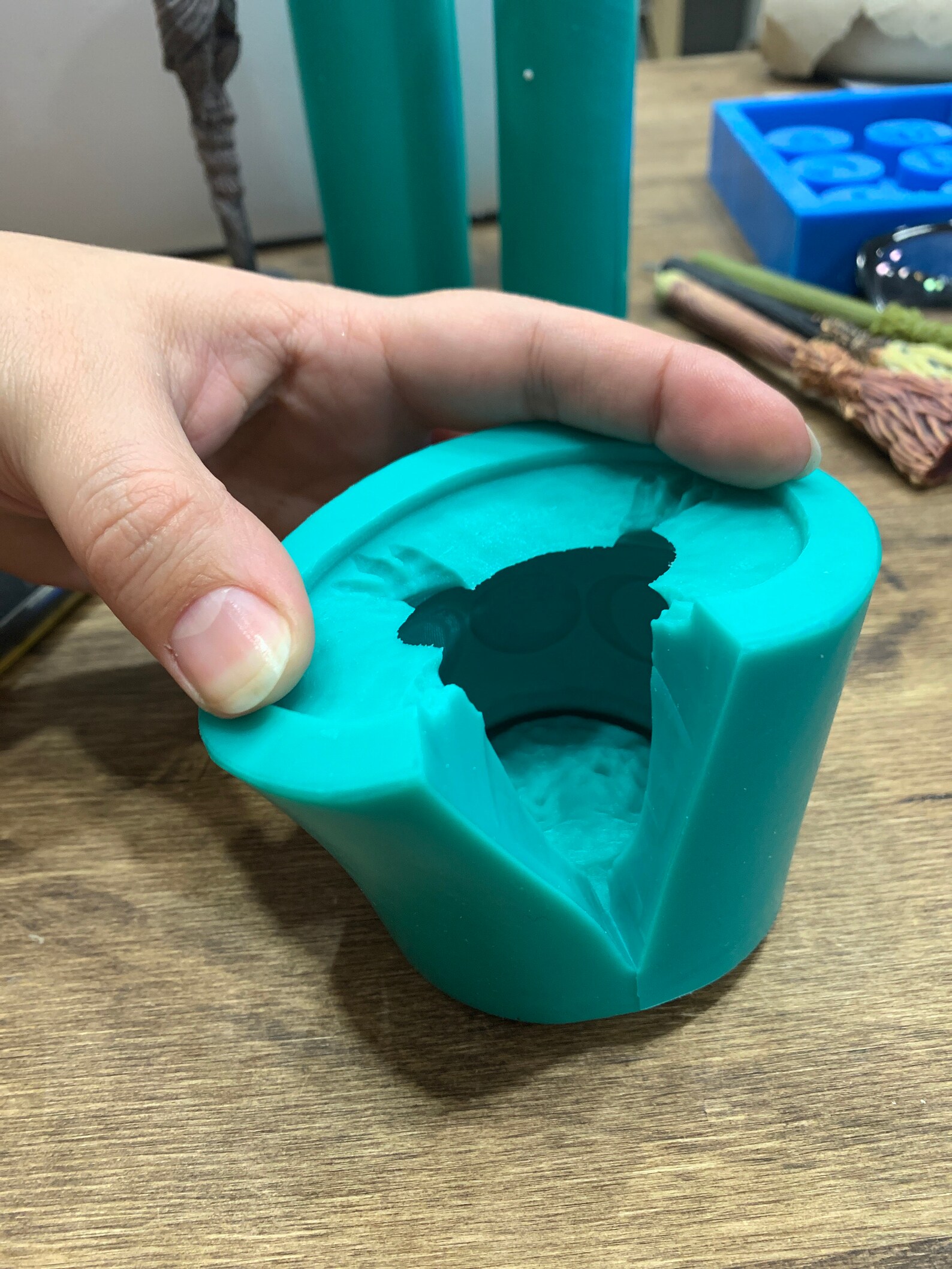 Silicone Mold for Candle a Pot With Triunemold a Pot Candle Etsy