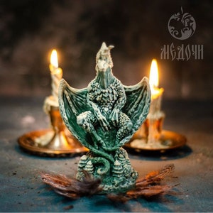 ESEDAGE Dragon Horn Mold Dragon Candle Mold Dragon Resin Casting Mold Soap Making Molds Silicone Mold for Candle Home Decorate Mold Candle Making Mold 3D