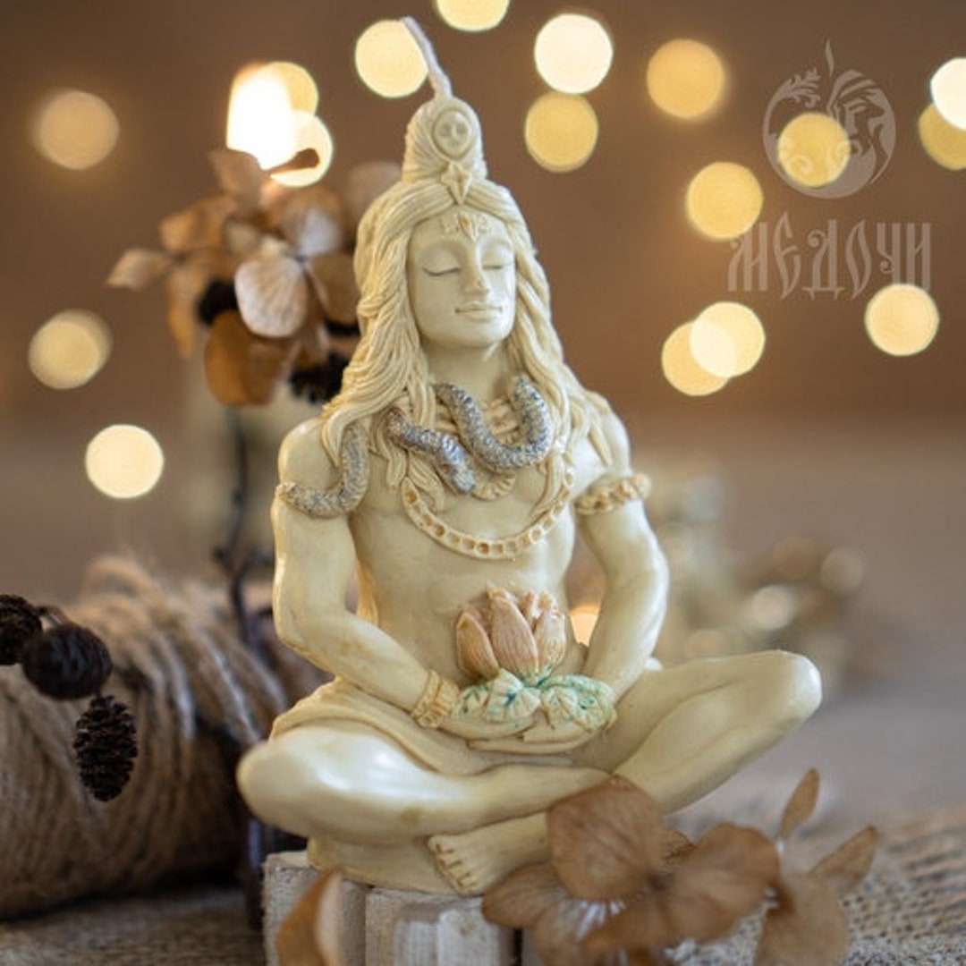 The God Shiva, Mold for Candles, Resin, Gypsum Mold or Soap Mold