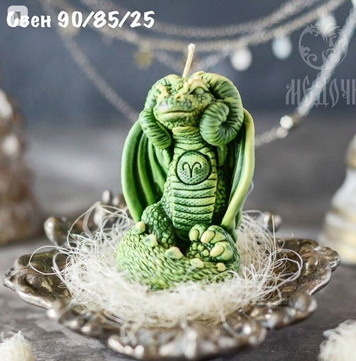 Dragon mold for candles, resin mold. Candle of dragon.