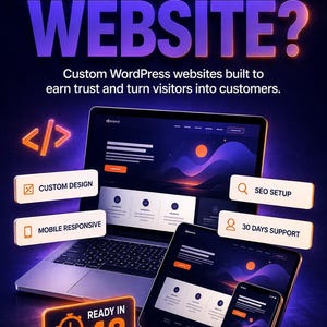 Custom Website Development  | Premium, Responsive Website Design  | SEO&GEO-Friendly Digital Package | WordPress, Elementor