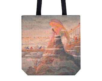 Handbag Tote bag Shopping bag Canvas tote Shopping tote Martket bag Shoulder bag Angel pattern