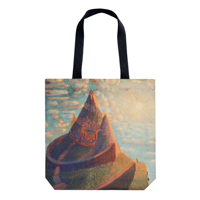 Tote bag Shopping bag Shopping tote Martket bag Handbag Shoulder bag Sagittarius present Ciurlionis art image 3
