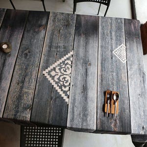 Tablecloth rustic wood Tablecloth rectangle Gray table cover Square table cloth Custom leght tablecloth Long tablecloth image 8