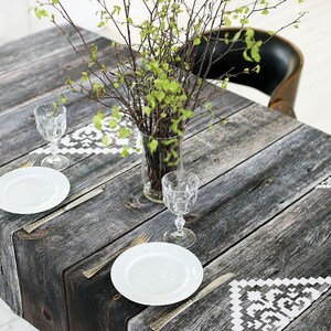 Tablecloth rustic wood Tablecloth rectangle Gray table cover Square table cloth Custom leght tablecloth Long tablecloth image 4