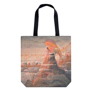Tote bag Shopping bag Shopping tote Martket bag Handbag Shoulder bag Sagittarius present Ciurlionis art image 8