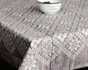 Table cloth long Rectangle tablecloth Table cloth Brown tablecloth Linen table cloth Table cover Dining table decor