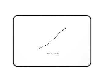 Growthegy Desk Mat | Quiet Luxury Growth Chart Mousepad | Minimal Office Desk Pad | Ecommerce Gift