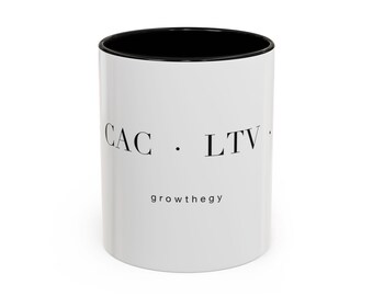 AOV CAC LTV Repeat Mug | Quiet Luxury Ecommerce Metrics Mug | Marketing Nerd Gift | Data Driven