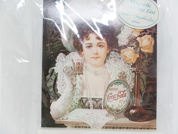 Fabulous Vintage Coca Cola Magnetic Notepad