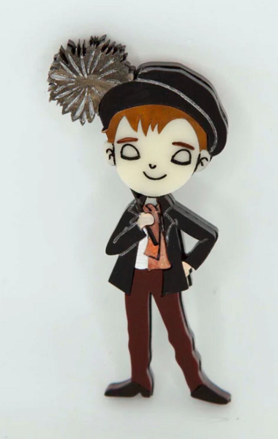 DAISY JEAN Mary Poppins Bert Acrylic Brooch