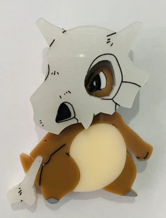 DAISY JEAN Designs Cubone Acrylic Brooch Pokemon Collection!