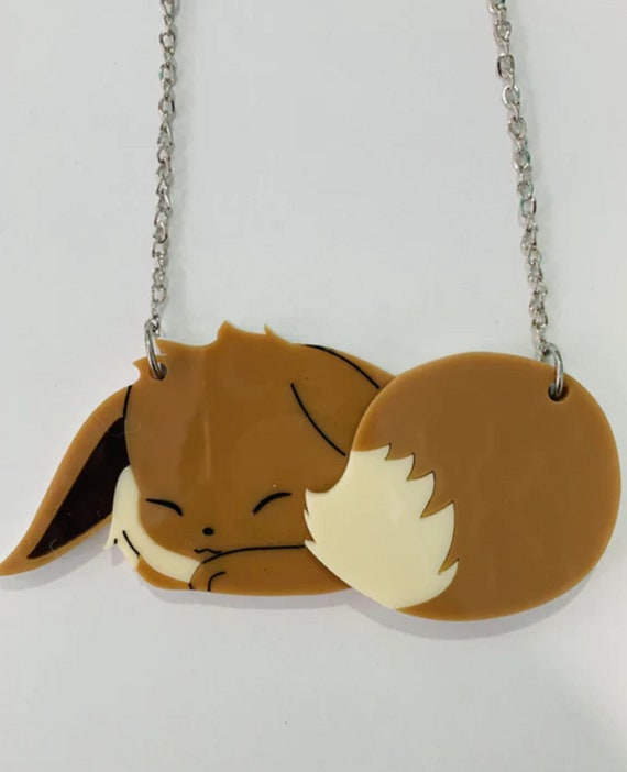 DAISY JEAN Designs EEVEE Acrylic Necklace Pokemon Collection!