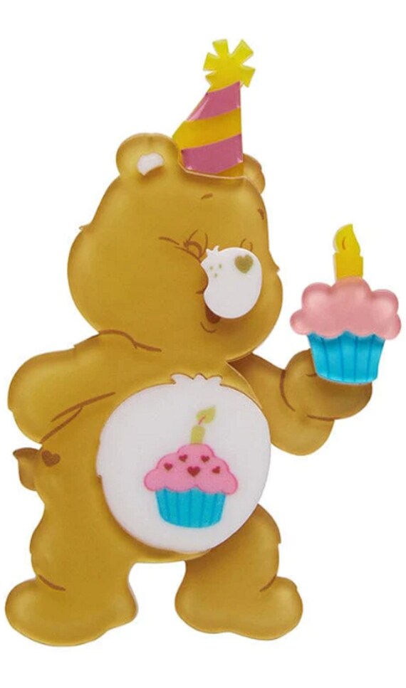 ERSTWILDER Care Bears Collection Birthday Bear's Acrylic Brooch Pin