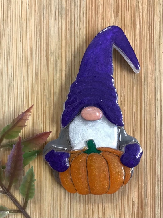 Adorable Acrylic Halloween Gnome Brooch