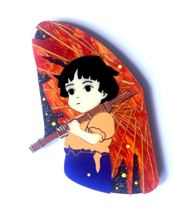 DAISY JEAN GHIBLI Designs Setsuko Acrylic Brooch Pin