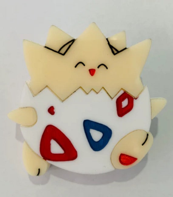 DAISY JEAN Designs Togepi Acrylic Brooch Pin Pokemon Collection!