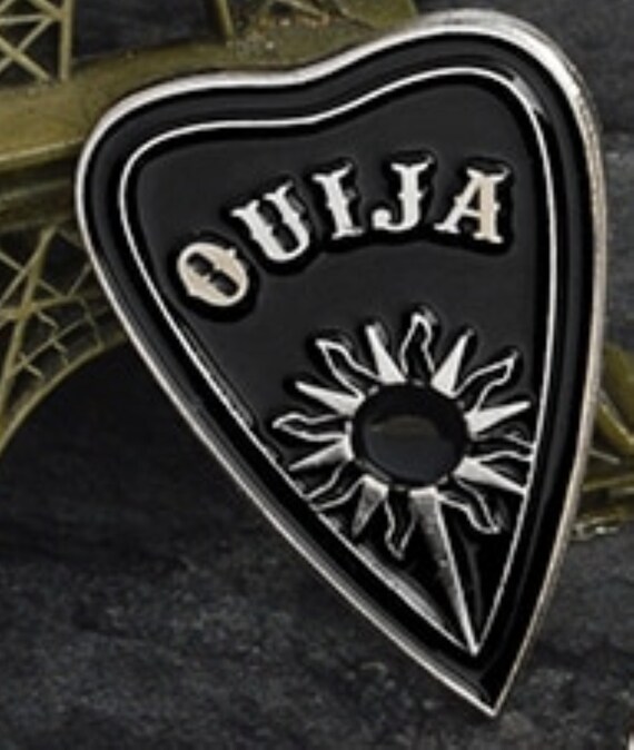 CLEARANCE Adorable Black Enamel Ouija Scatter Pin
